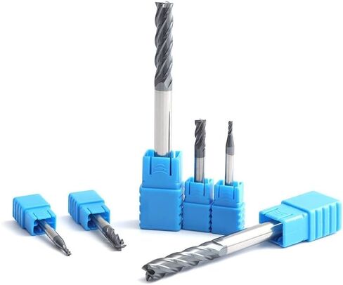 1pcs Carbide Square End Mill Alloy Tungsten Steel Milling Cutter HRC50 4 Flute 4mm-20mm Metal Tools in Kuwait