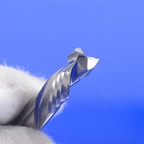 5 قطعة لقم التوجيه الحلزوني 3.175 مللي متر × 12 مللي متر × 38 مللي متر صعودا وهبوطا قطع اثنين من المزامير كربيد نهاية مطحنة لضغط قاطع خشب in Kuwait