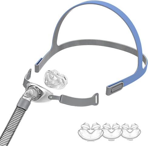 قناع الأنف CPAP مع سماعة الرأس ووسادة الأنف، موديل P2 مجموعة ملحقات CPAP الكاملة مصممة لآلة 22 مم، غير Adpt P10 in Saudi Arabia