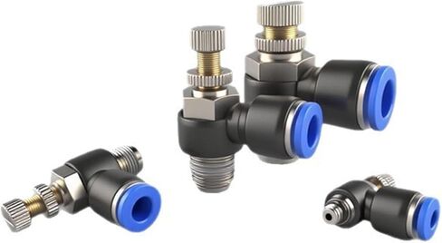 Blue Sl Pneumatic Throttle Valve Connector Sa6/8/10 One-Way Pipeline Cylinder Sl4-M5/6-01/8-02/03 1Pcs(Sl6-01(blue)) in Saudi Arabia