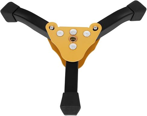 TOYANDONA Clarinet Stand with Foldable Yellow Tripod Base, Detachable Flute and Oboe Holder, Thickened Metal Wind Instrument Support for Musicians and Portable Use in Saudi Arabia