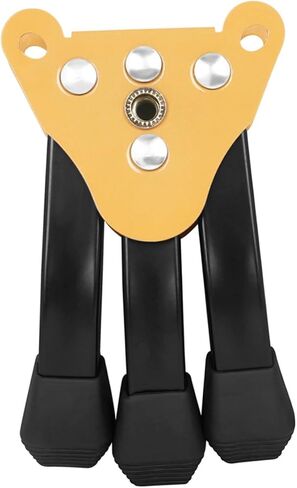 TOYANDONA Clarinet Stand with Foldable Yellow Tripod Base, Detachable Flute and Oboe Holder, Thickened Metal Wind Instrument Support for Musicians and Portable Use in Saudi Arabia