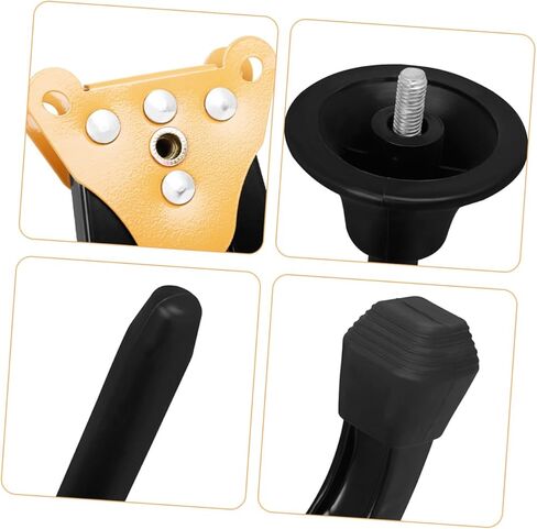 Ciieeo Foldable and Detachable Yellow Tripod Clarinet and Flute Stand with Thickened Legs, Portable Wind Instrument Holder Suitable for Musicians and Performances in Saudi Arabia