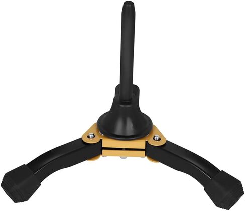 Mikinona Foldable Yellow Tripod Clarinet Stand Detachable Flute Holder Music Equipment Accessory Stable Wind Instrument Bracket for Travel and Stage Use in Saudi Arabia