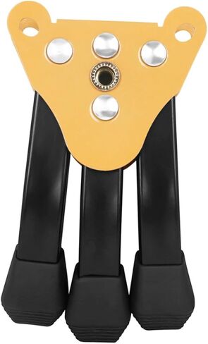 Mikinona Foldable Yellow Tripod Clarinet Stand Detachable Flute Holder Music Equipment Accessory Stable Wind Instrument Bracket for Travel and Stage Use in Saudi Arabia