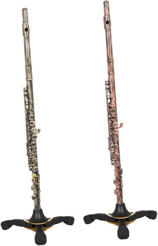 Mikinona Foldable Yellow Tripod Clarinet Stand Detachable Flute Holder Music Equipment Accessory Stable Wind Instrument Bracket for Travel and Stage Use in Saudi Arabia