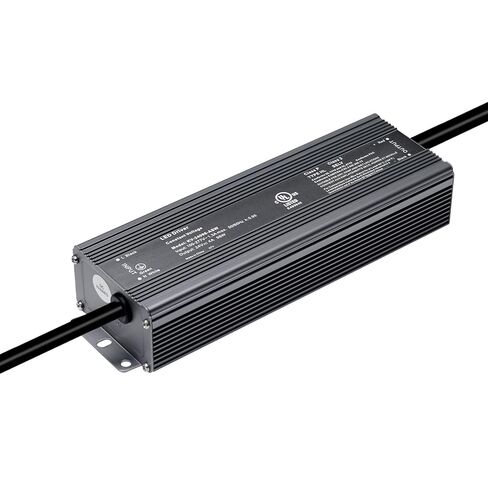 Shine Decor UL مدرج 24 فولت 96 وات فئة 2 IP67 مزود طاقة مقاوم للماء، غير قابل للتعتيم 100-277 فولت تيار متردد إلى 24 فولت تيار مستمر 4 أمبير مع قابس 3 شوكات لشريط LED in Kuwait