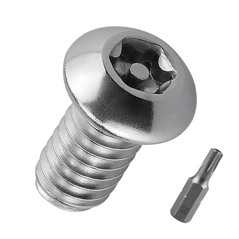 براغي أمان برأس زر M6-1.0 × 12 مم، 304 براغي من الفولاذ المقاوم للصدأ مضادة للسرقة لحماية معدات السيارات والخارجية، 30 قطعة (متضمنة القطعة) in Saudi Arabia