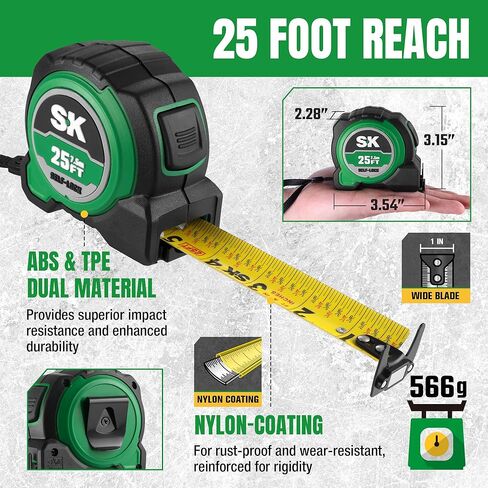 SK Tools USA 25FT Self-Lock Tape Measure | SK02342 in Saudi Arabia