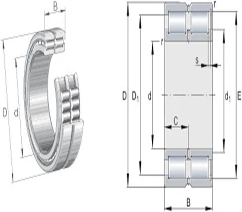 1pcs SL185012-XL-C3 60X95X46 SL185012 Cylindrical Roller Bearings in Saudi Arabia