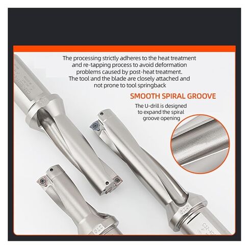 Indexable Drill Bit 1pcs SP Series Drill Bites Insert Metal Bits 20/25/32/40 Depth 5D Indexable U Machinery Lathes CNC Water(C25-19-SP06) in Saudi Arabia