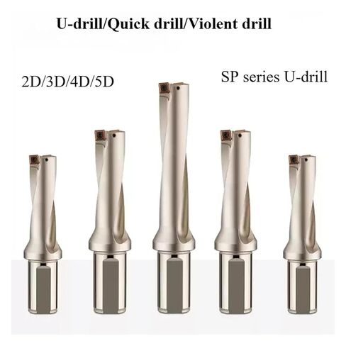 Indexable Drill Bit 1pcs U-Drilling Tool bar Lathe with Flat Bottomed U-Shaped Shallow deep Hole SP Water Jet Drill CNC Fast Drilling 2D 3D 4D 5D(4D,C32-D30.5-SP09) in Saudi Arabia