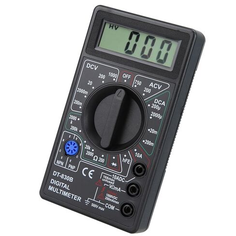 Digital Multimeter, DT-830B Multifunctional Portable LCD Digital Multimeter Amp Volt Ohm Tester Voltmeter Ohmmeter Meter for Laboratories, Factories in Saudi Arabia