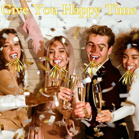Denylo pro 24 Pcs Glitter Noise Makers Silver Noise Makers Metallic Fringed Party Blowers Adults Party Horns for Sporting Events Christmas New Year Festival Favor Supplies in Saudi Arabia