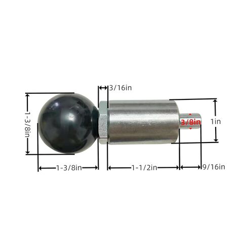1/2" Diameter T knob Spring Loaded Pop Pin Spring Loaded Zinc Plated Steel Plunger POP Pull Pin Tire Carrier Pin , Black Plastic T-Handle Knob Round Nut W/Grub Screw Lock (Ball- Handle) in Saudi Arabia