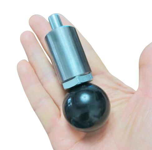 1/2" Diameter T knob Spring Loaded Pop Pin Spring Loaded Zinc Plated Steel Plunger POP Pull Pin Tire Carrier Pin , Black Plastic T-Handle Knob Round Nut W/Grub Screw Lock (Ball- Handle) in Saudi Arabia