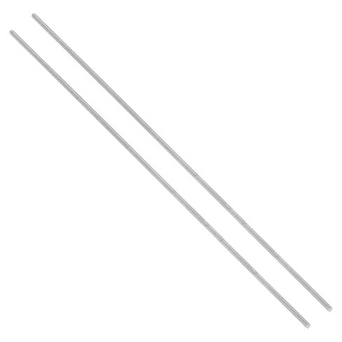 PATIKIL #8-32 UNC 304 Stainless Steel Fully Threaded Rod, 2Pcs 15.7" Length Long Threaded Screw Right Hand Threads All Threaded Rod Studs for Anchoring Bolt, Clamps, Hangers and U-Bolts in Saudi Arabia