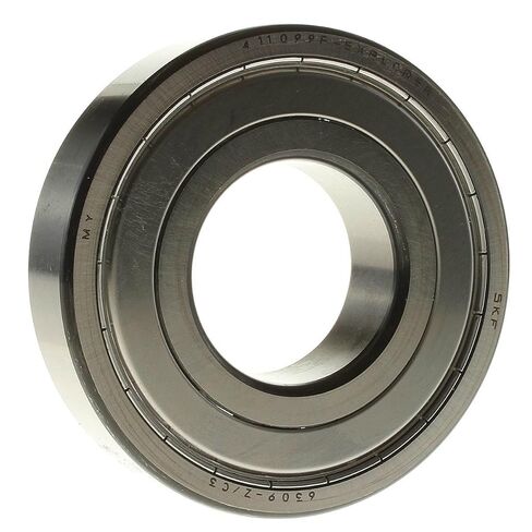 SKF 6309-Z/C3 100 مم القطر الخارجي، عرض 25 مم، 45 تجويف، محمل كروي، نوع التجويف الأسطواني، أخدود عميق، درع على جانب واحد، صف واحد in Saudi Arabia