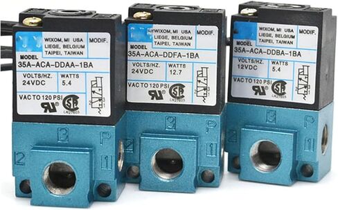 1PCS 3-Way Marking and Dispensing high Frequency Solenoid Valve Pneumatic 35A-ACA-DDAA-1BA/DDBA/DDFA 1/8 Thread 12V 24V DC(35A-ACA-DDBA-1BA) in Kuwait