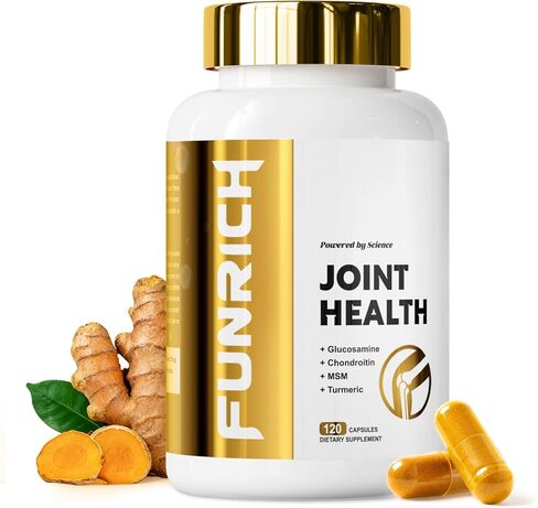 Joints Health Suppplement, Glucosamine Chondroitin MSM - Joint Support Supplement for Women and Men with Turmeric, MSM &Boswellia, for Cartilage, Joint Health and Flexibility - 120 Capsules in Saudi Arabia