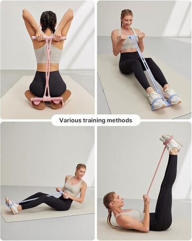 YOTTOY Pedal Resistance Band, Thick Elastic Tension Rope with Handles, Sit-Up Pull Rope Fitness Equipment for Leg, Arm, Abs, Waist, Home Gym in Saudi Arabia