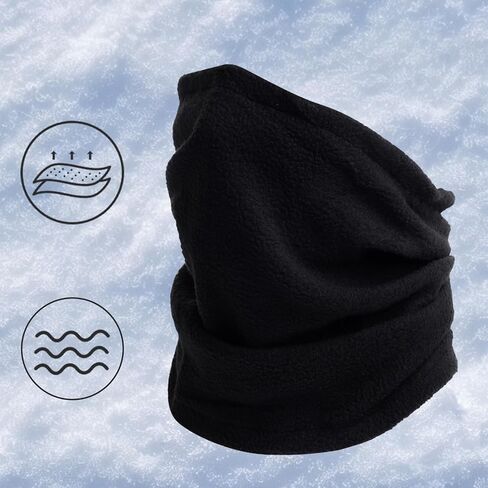 2 Pack Winter Neck Warmers Face Mask for Men Women Fleece Neck Gaiter Mask Face Cover Balaclava Scarf in Saudi Arabia