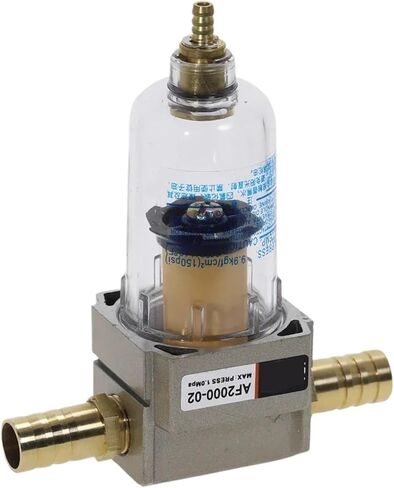 AF2000-02 Compressed Air Compressor In Line Moisture Water Filter Trap 1/4" W Pneumatic Fittings(ONLY AF2000-02) in Saudi Arabia