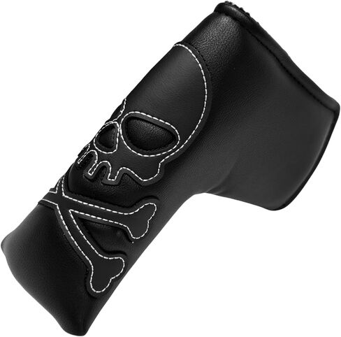 Blade Putter Cover Golf Putter Head Cover Headcover Magnetic Closure, White or Black in Saudi Arabia