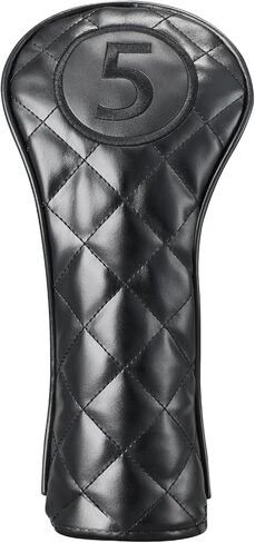 Golf Club Covers, 4pcs or 1pc PU Leather Golf Club Head Covers w/Carbon Fiber Look Paneling & Velour-Lined Interior, Golf Head Covers for Fairway Wood, Driver & Hybrid in Saudi Arabia