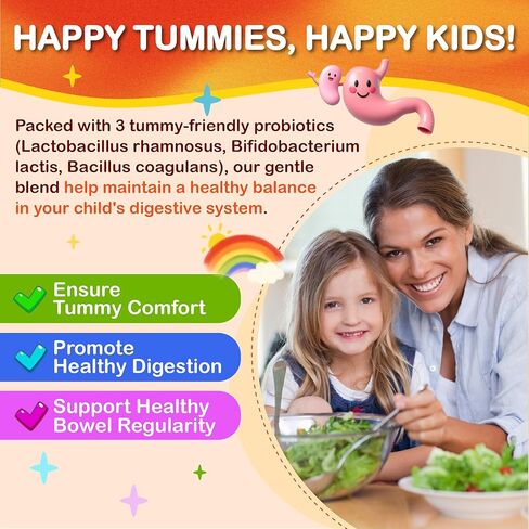 Sugar Free Kids Multivitamin Gummies - Kids Vitamins with Iron, Probiotics & Omega-3 for Healthy Growth - Plus Elderberry, Vitamin C, D3 & Zinc for Immunity - Ages 4-12, Natural Peach Flavor in Saudi Arabia