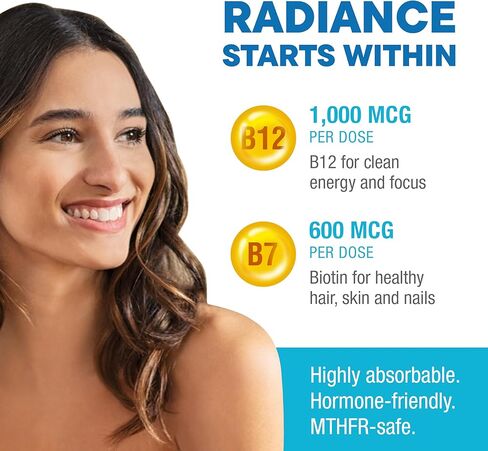 بيورست® فيتامينات ميثيلية متعددة للرجال والنساء | ميثيل ب12 1000 ميكروجرام، بيوتين، مركب ب مع 600 ميكروجرام فيتامين د، فيتامين ج، ه، أ، ميثيلفولات | الفيتامينات اليومية الميثيلات للطاقة والعافية in Kuwait