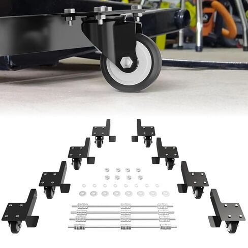 Transferable Caster Kit Compatible with Quickjack 7000TL/TLX, 6000ELX/EXT, 360° Swivel, Easy Mobility in Kuwait