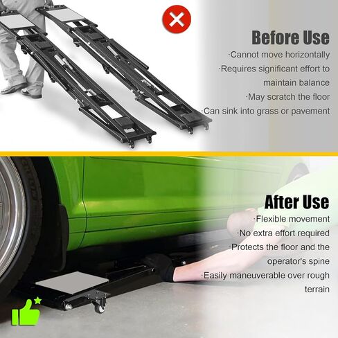 Transferable Caster Kit Compatible with Quickjack 7000TL/TLX, 6000ELX/EXT, 360° Swivel, Easy Mobility in Kuwait