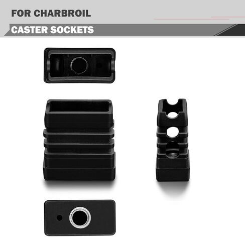 استبدال عجلات العجلات ذات المقبس لعجلات العجلات Charbroil G515-0082-W1 3 بوصات قفل عجلات الفرامل G408-0036-W1 1/2 بوصة إدراج المقبس الملولب الترمس كينمور شواء عجلة جذعية بديلة 4 عبوات in Kuwait