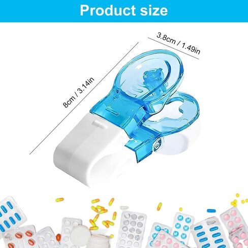 2026 New Portable Pill Taker Remover, Pill Remover, Blister Pack Opener Popper Assistance No Contact Easy to Take Out Portable Travel Tablet Dispenser Pills Extractor Tool Medication Aids (2PCS) in Saudi Arabia