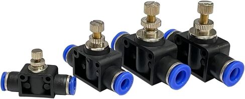 1 قطعة LSA4/LSA6/LSA8/LSA10/LSA12 موصل سريع منظم ضغط الأنابيب خنق صمام ضاغط الملحقات تركيبات هوائية (LSA8) in Kuwait