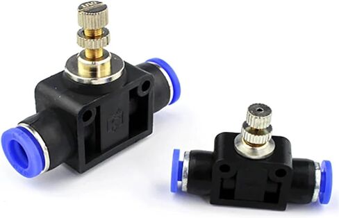 1 قطعة LSA4/LSA6/LSA8/LSA10/LSA12 موصل سريع منظم ضغط الأنابيب خنق صمام ضاغط الملحقات تركيبات هوائية (LSA8) in Kuwait