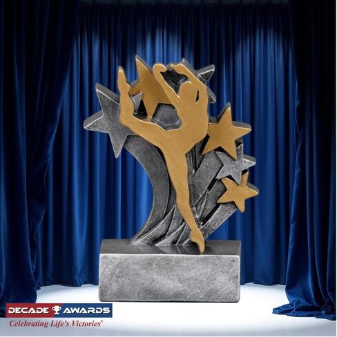 Decade Awards Personalized Dance Trophy - Engraved Star Blast Dance Award for Dancers Teachers or Teams - Dance Recital Competition or Season Champion Prize - Customize Now (4.75 Inch) in Saudi Arabia