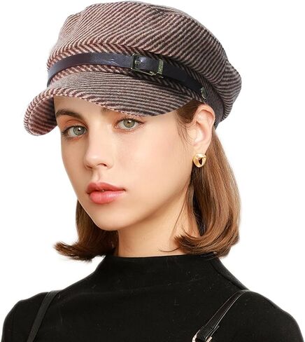 Newsboy Hats for Women, Fashion Newsboy Cap Bakerboy Cabbie Gatsby Pageboy Visor Beret Hat in Kuwait