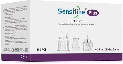 Plus Pen Tips 31G x 5mm, Box of 100,Universal Compatibility with most Pen Devices in Saudi Arabia