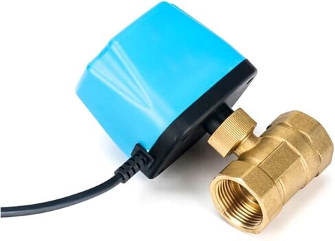 1PCS 1/2" 3/4" 1" 2" Normally Closed Ball Valve 220V 12V 24V 2 Wire Brass Ball Valve Replacement Solenoid Valve(1-1/4",12VDC_Closed) in Kuwait