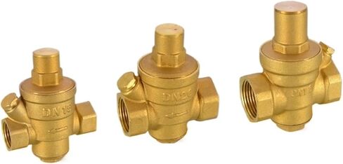 1PCS Water Pressure Reducing Valve Water Pipe Pressure Reducing Valve 1/2IN 3/4IN 1IN Purified Water Heater Household Regulating Valve Thickened(1/2") in Kuwait