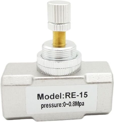 1PCS RE air Flow Valve G Thread 1/8 1/4 3/8 1/2 304 Stainless Steel Pneumatic air Control Valve Pipeline Valve Adjustable(RE 15 G1-2) in Kuwait