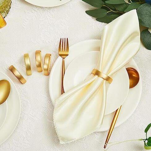 Creative Modern Napkin Rings Simplicity Zinc Alloy Semicircular Napkin Rings for Elegant Table Settings in Saudi Arabia