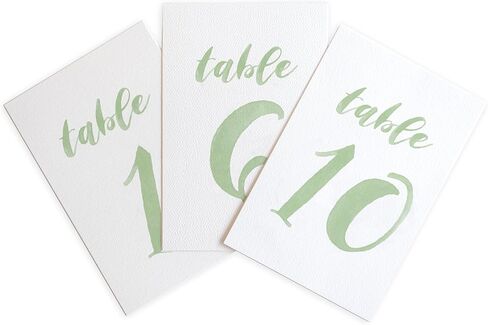 Light Blue Wedding Table Number Cards for Reception, Baby Shower, Bridal Shower, and Party Decor, Double Sided Event Numbers 1 to 10 in Saudi Arabia