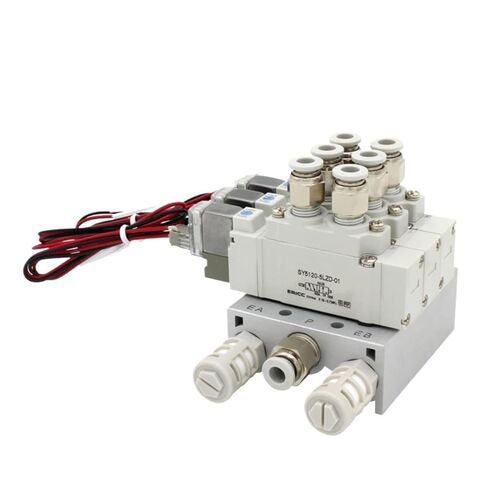 SY5120 Single Electric Control Solenoid Valve SY5120-5LZD-01 SY5120-6LZD-01 Cylinder Control Valve Integrated Valve Group(SY5120-3LZD-01 4mm,3 Stations) in Saudi Arabia