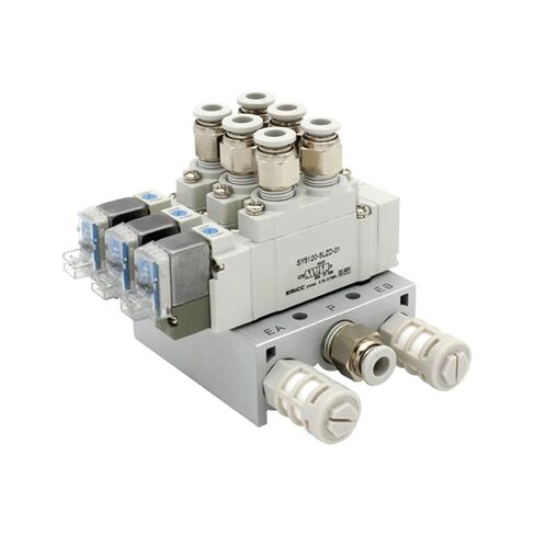 SY5120 Single Electric Control Solenoid Valve SY5120-5LZD-01 SY5120-6LZD-01 Cylinder Control Valve Integrated Valve Group(SY5120-3LZD-01 4mm,3 Stations) in Saudi Arabia