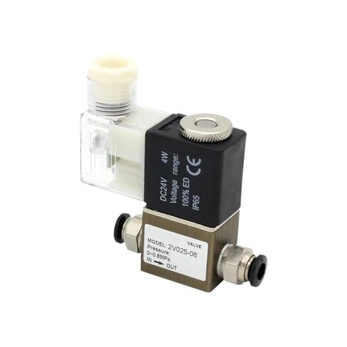2V025-08 صمام الملف اللولبي المفتوح عادة، 1/4 بوصة BSP صمام هواء ثنائي الاتجاه، 12 فولت/24 فولت/220 فولت للأنظمة الهوائية (2V025-08 AC110V، بدون تركيبات) in Saudi Arabia