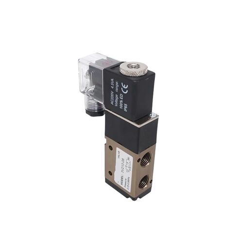 3V210-08 صمام الملف اللولبي هوائي 3 اتجاهات و2 موضع، مغلق عادة، منفذ 1/4 بوصة، 12 فولت/24 فولت تيار مستمر و220 فولت تيار متردد (8 مم، 3V210-08NC AC380V) in Kuwait