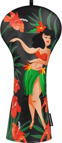 Craftsman Golf Club Head Cover Driver Head Cover Golf Headcover for Driver Hawaii Style Leather Driver Headcover Fits 460cc Club in Saudi Arabia